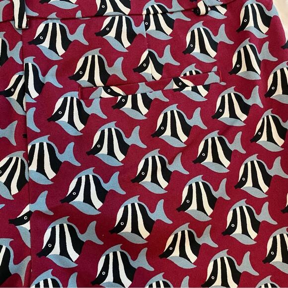 Ann Taylor Chino Purple Fish Signature 5” Inseam Shorts Size 4 Women - Picture 11 of 12